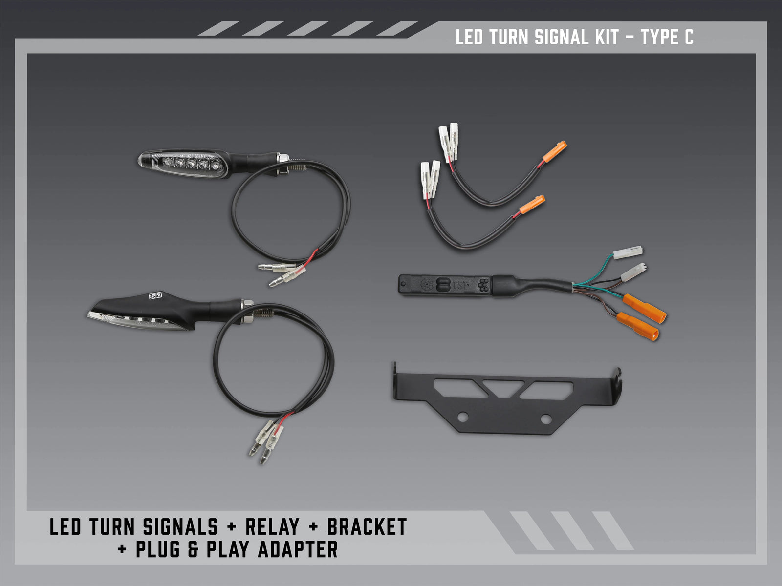 Yoshimura Type C Standard LED Signal Kit For V2 Fender Eliminators