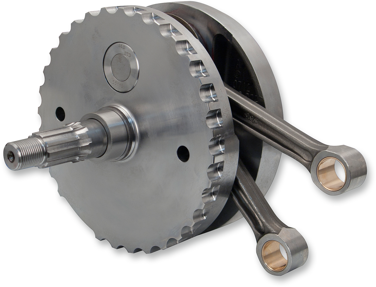 S&amp;S Cycle Flywheel Assembly - 4-3/8" - With Sprocket Bearing Race - Twin Cam "A" '99-'06 (Except '06 Dyna)