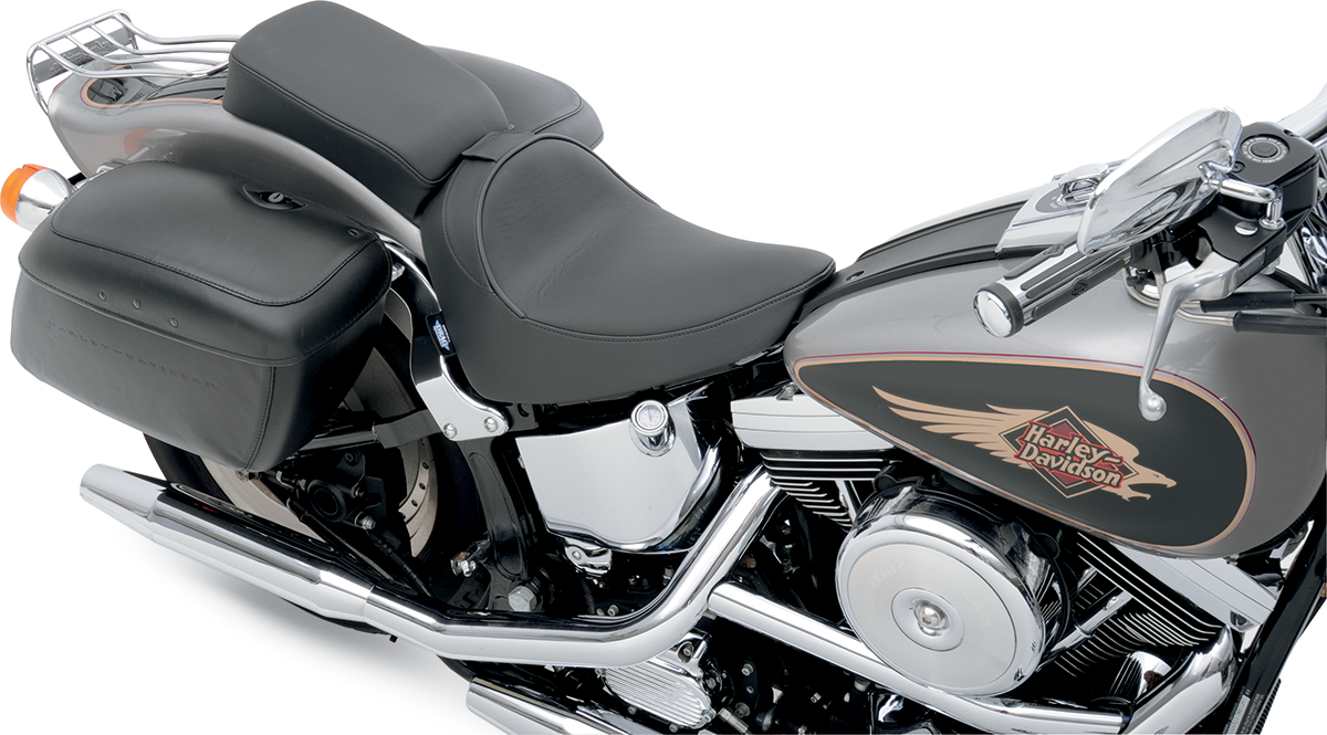 Drag Specialties Seats Solo Seat - Smooth - Driver Backrest - FXST/FLST '84-'99