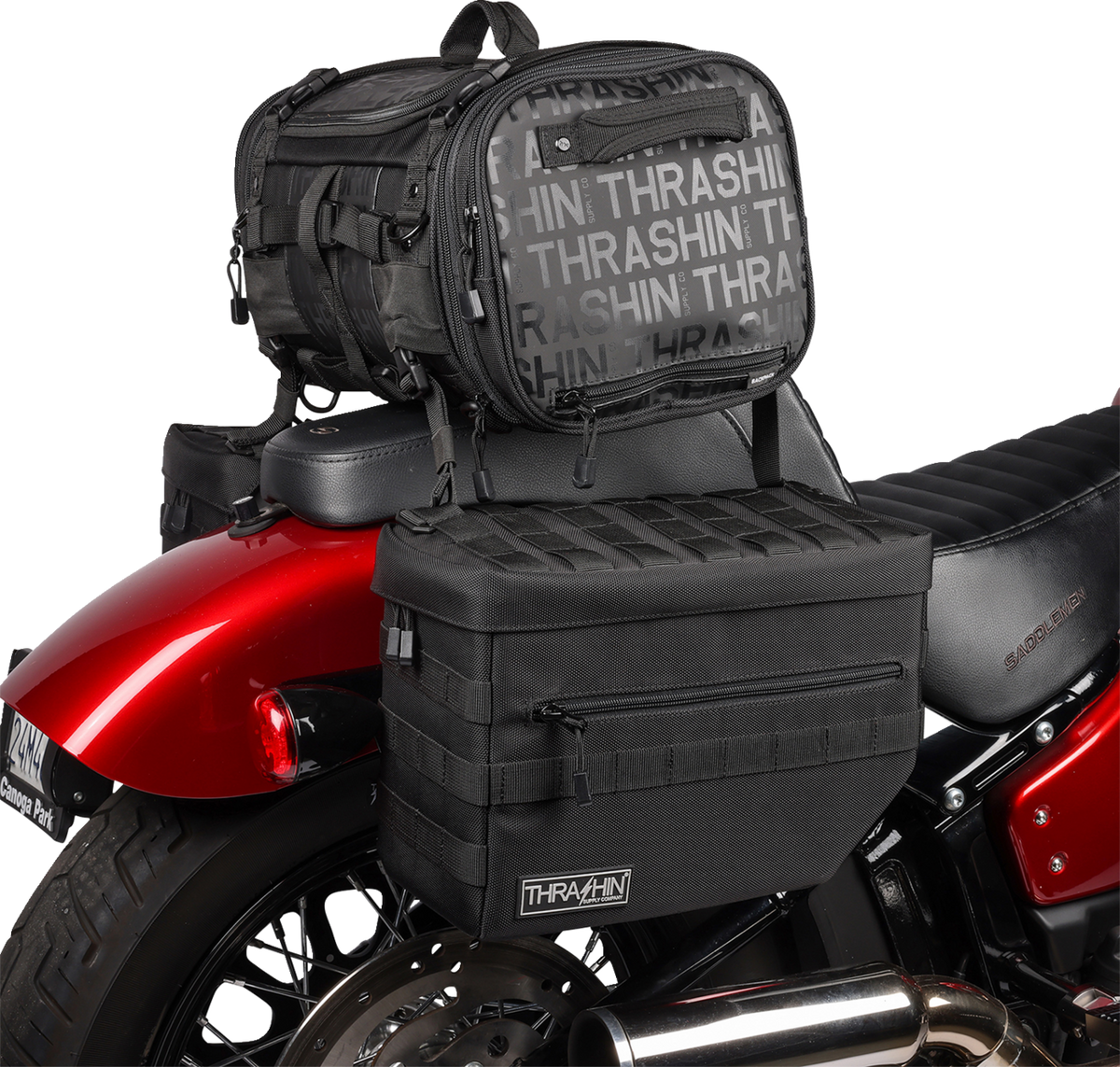 Thrashin Supply CO. Escape Saddlebags - Black