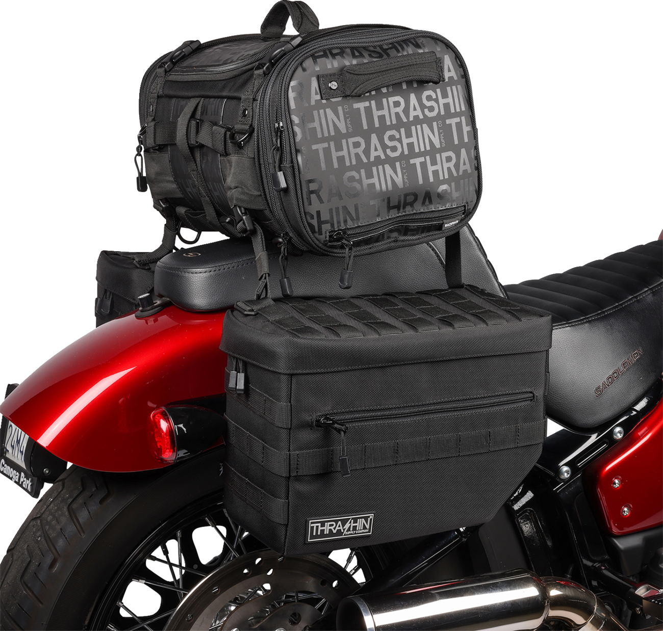 Thrashin Supply CO. Escape Saddlebags - Black