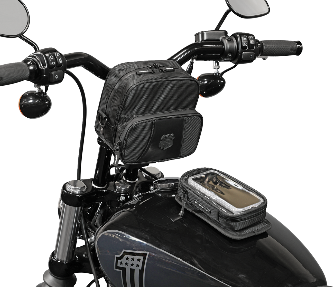 Nelson RIGG Route 1 Highway Handlebar Bag - Black