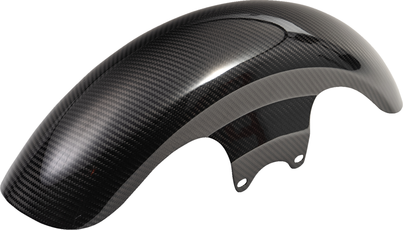 Slyfox Front Fender - Mid Length - Carbon Fiber/Gloss - HD Touring '09-'26