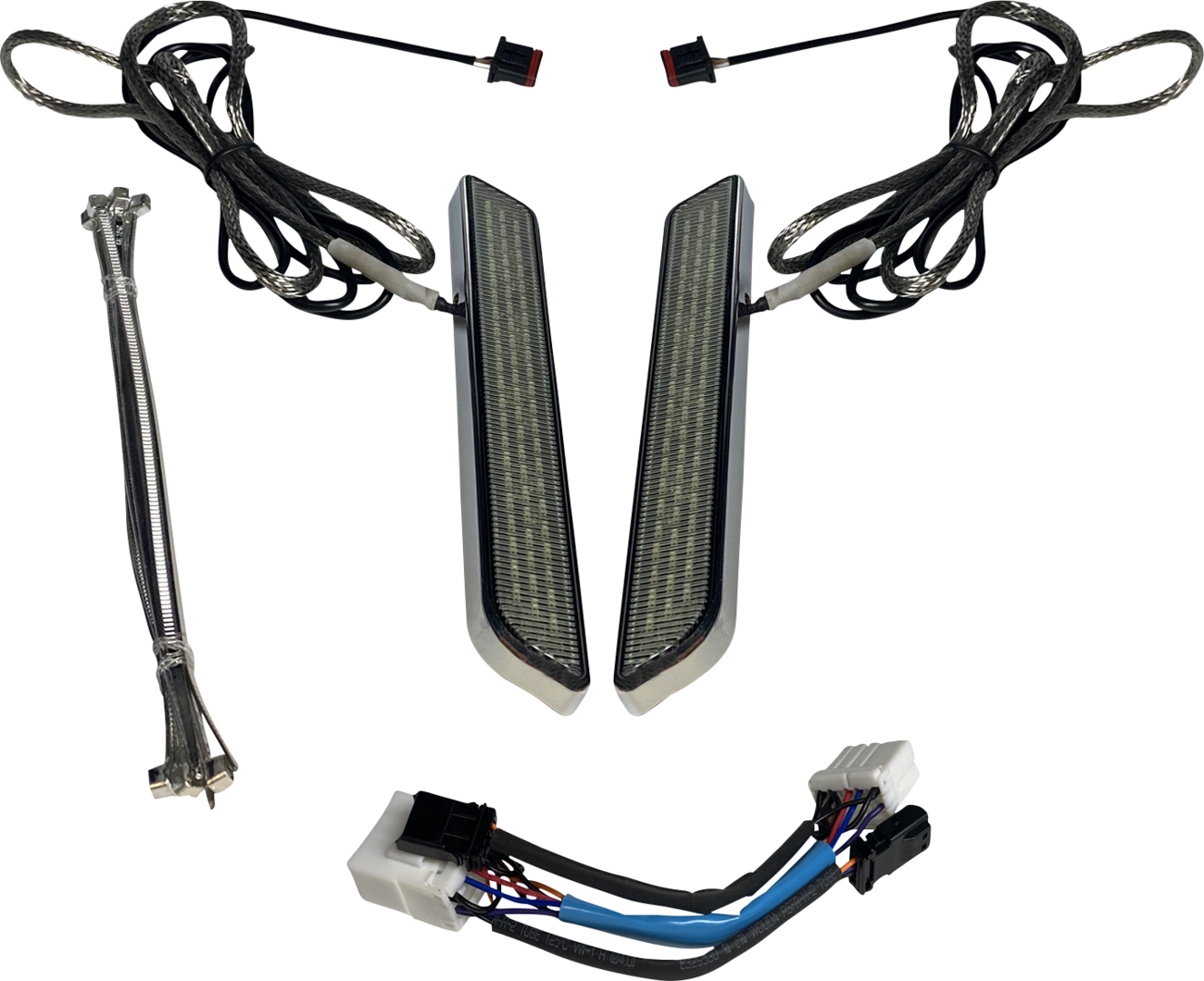 Custom Dynamics LED Fork Light - Smoke - Chrome