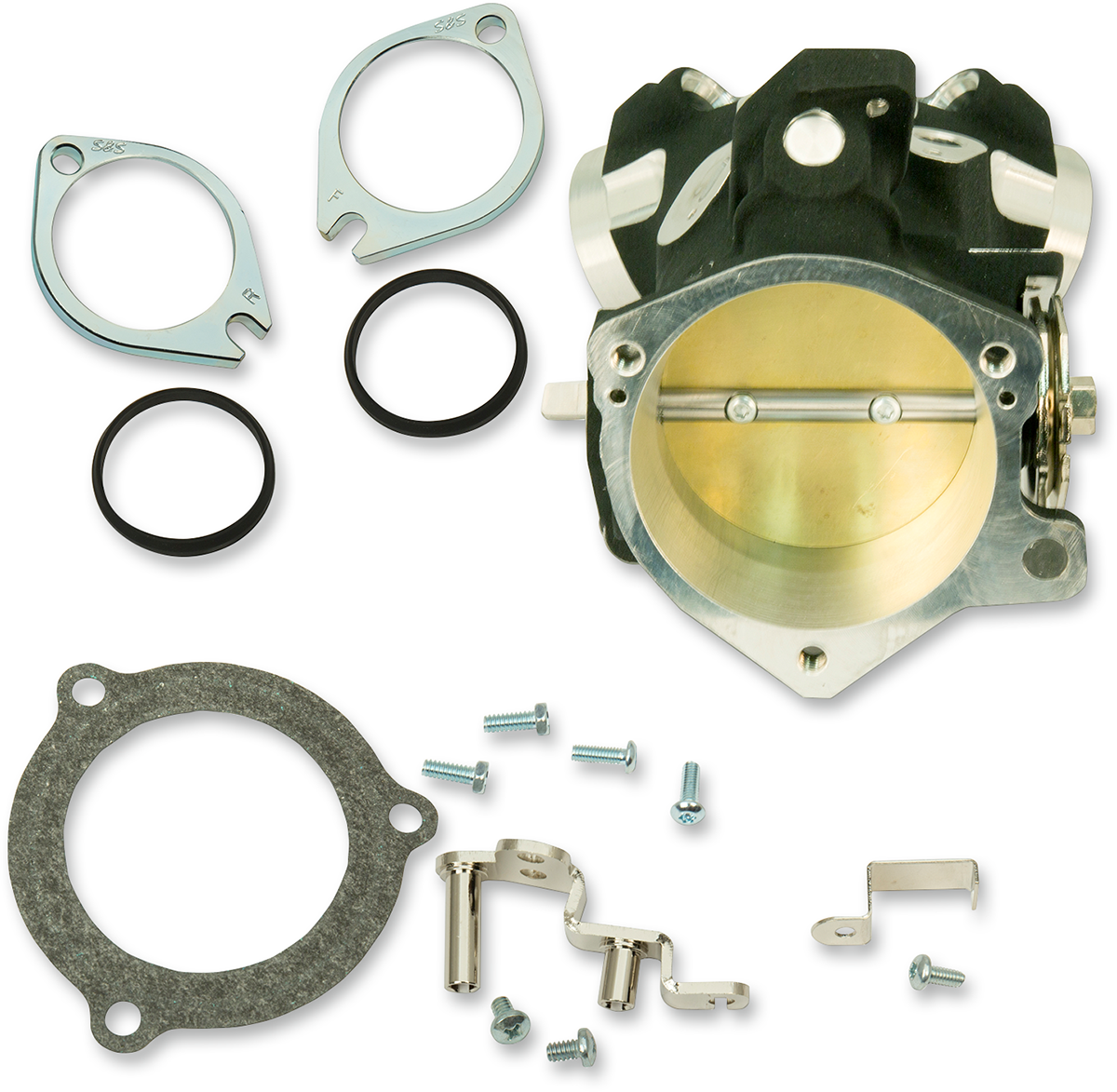 S&amp;S Cycle Throttle Hog Cable Operated Throttle Body Kit - Black - 66 MM - 124" Engine