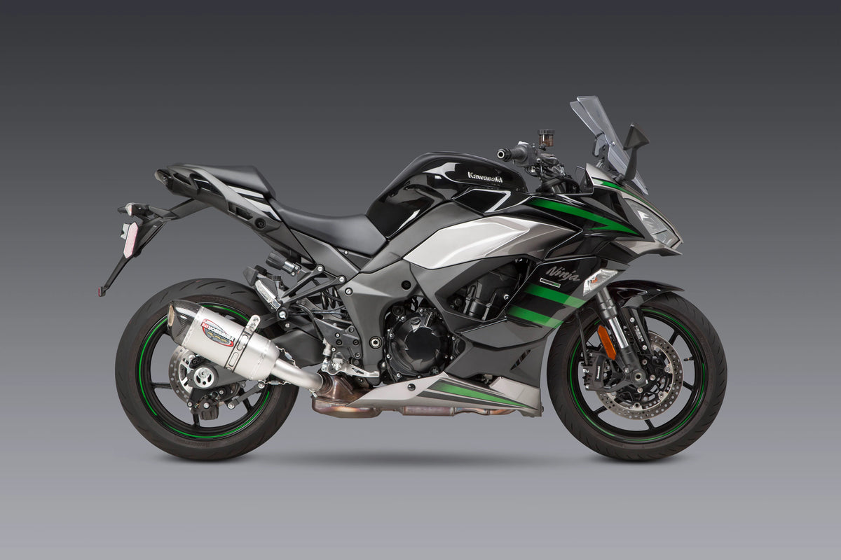 Yoshimura NINJA 1000SX 20-24/Ninja 1100SX 25-26 ALPHA Stainless Slip-On Exhaust, W/ Stainless Muffler