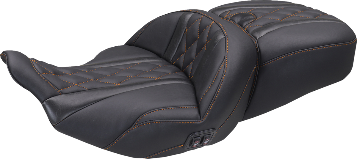 Mustang Heated Super Touring One Piece 2-Up Seat