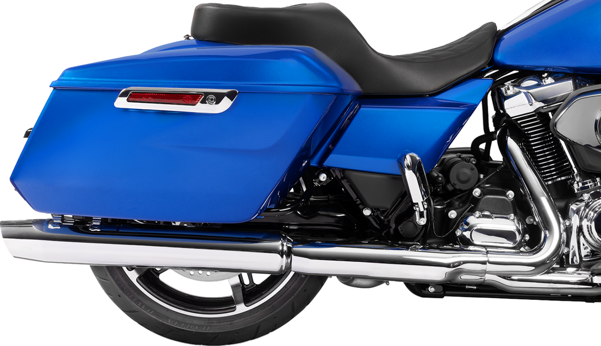 Drag Specialties Seats Freedom Seat - Black - Vinyl - Black Double Diamond Stitch - FLT/FLH '23-'25
