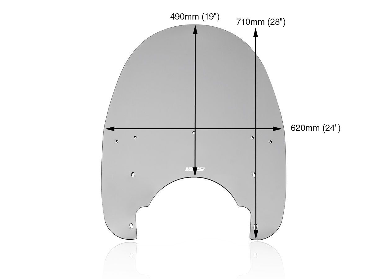 WRS TOURING WINDSCREEN 28" HARLEY DAVIDSON HERITAGE SOFTAIL 1988-2006