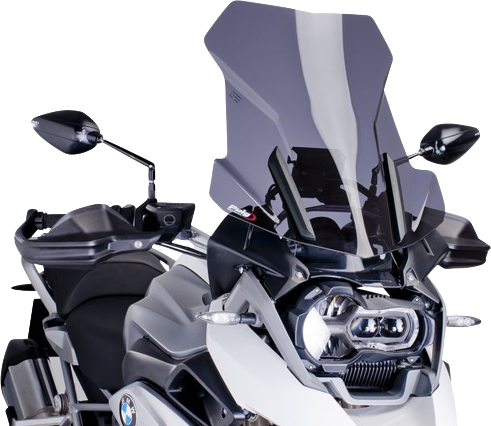 PUIG HI-Tech Parts Touring Windscreen - 21-1/2" - Dark Smoke - BMW