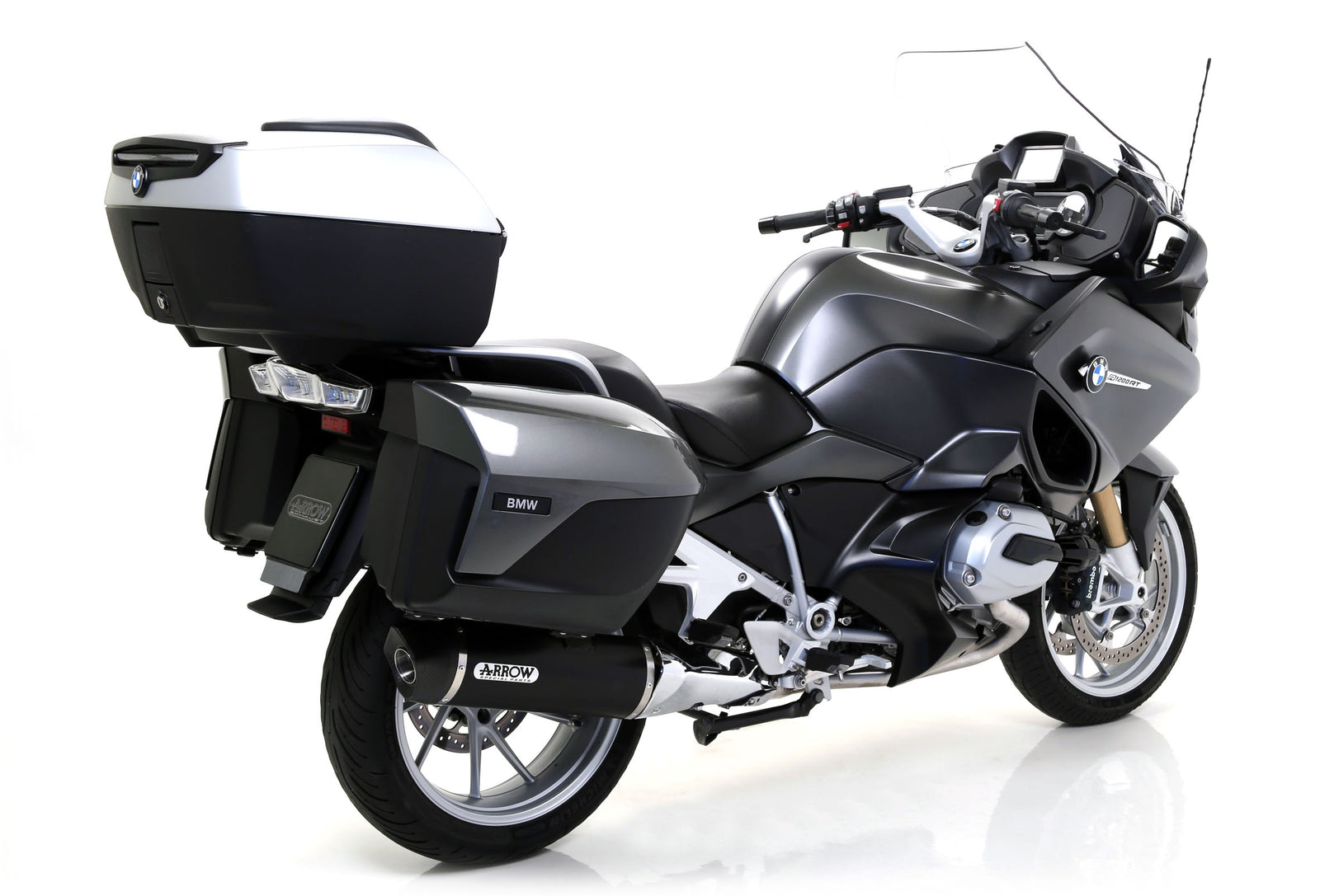 Arrow Maxi Race-Tech Aluminium Dark" Slip On With Carbon End Cap"