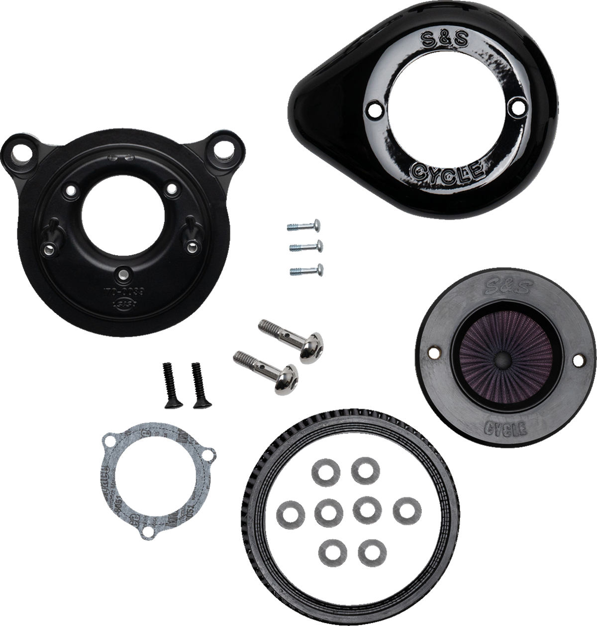 S&amp;S Cycle Air Stinger Stealth Air Cleaner Kit - Black