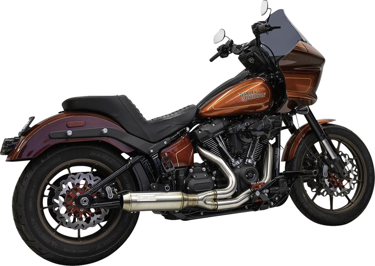 Bassani Xhaust 2-Into-1 Super Bike Exhaust System With 4" Muffler - Stainless Steel