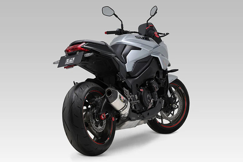 Yoshimura 21-26 GSX-S1000/GT/S950/KATANA R-77s STAINLESS SLIP-ON W/ SATIN FINISH MUFFLER (EEC)