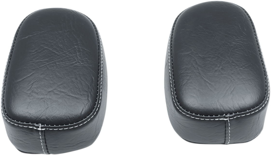 Mustang Armrest Pads - White Stitch - Roadmaster