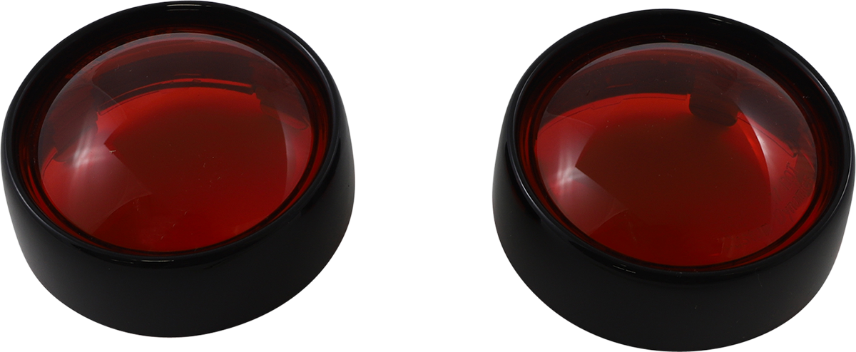Custom Dynamics Bullet Signal Lenses - Black/Red