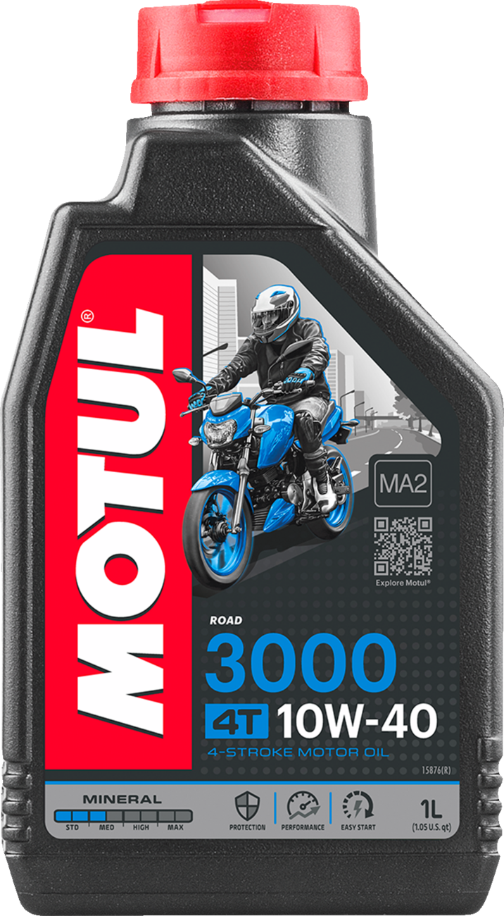 Motul 3000 Mineral 4T Engine Oil - 10w-40 - 1 Liter