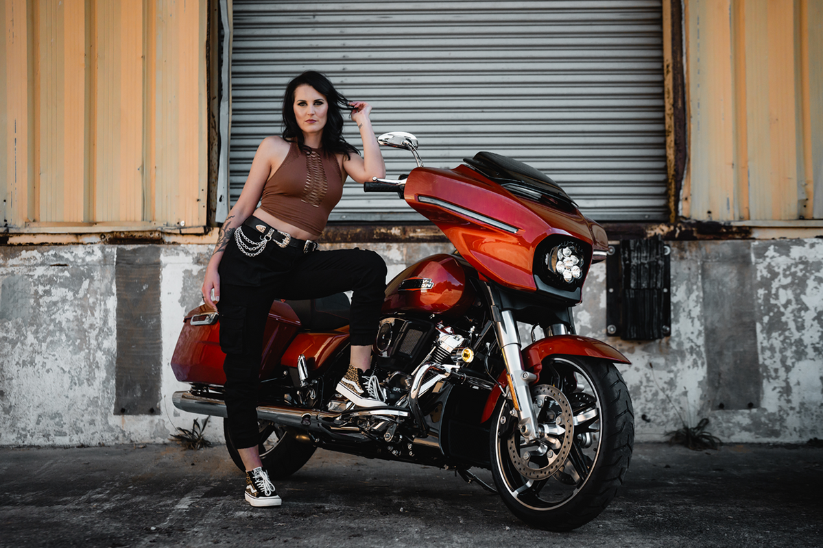 Custom Dynamics LED Headlight - Shark Demon® - FLHX/FLHL
