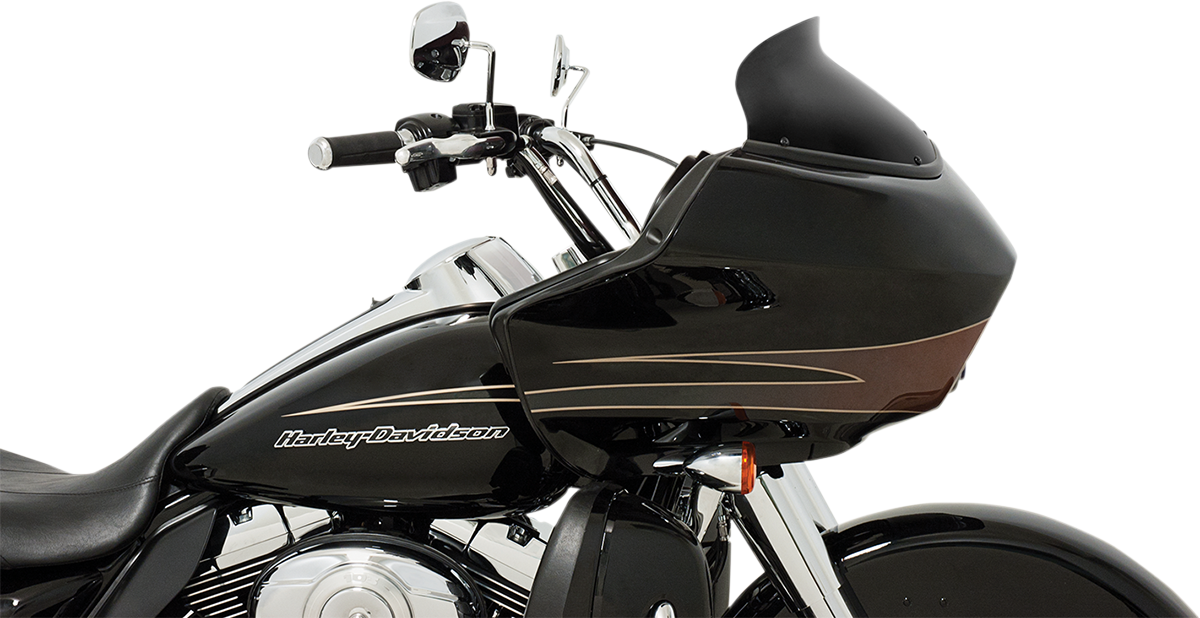 Memphis Shades Spoiler Windshield - 5-1/2" - Black - '98-'13 FLTR