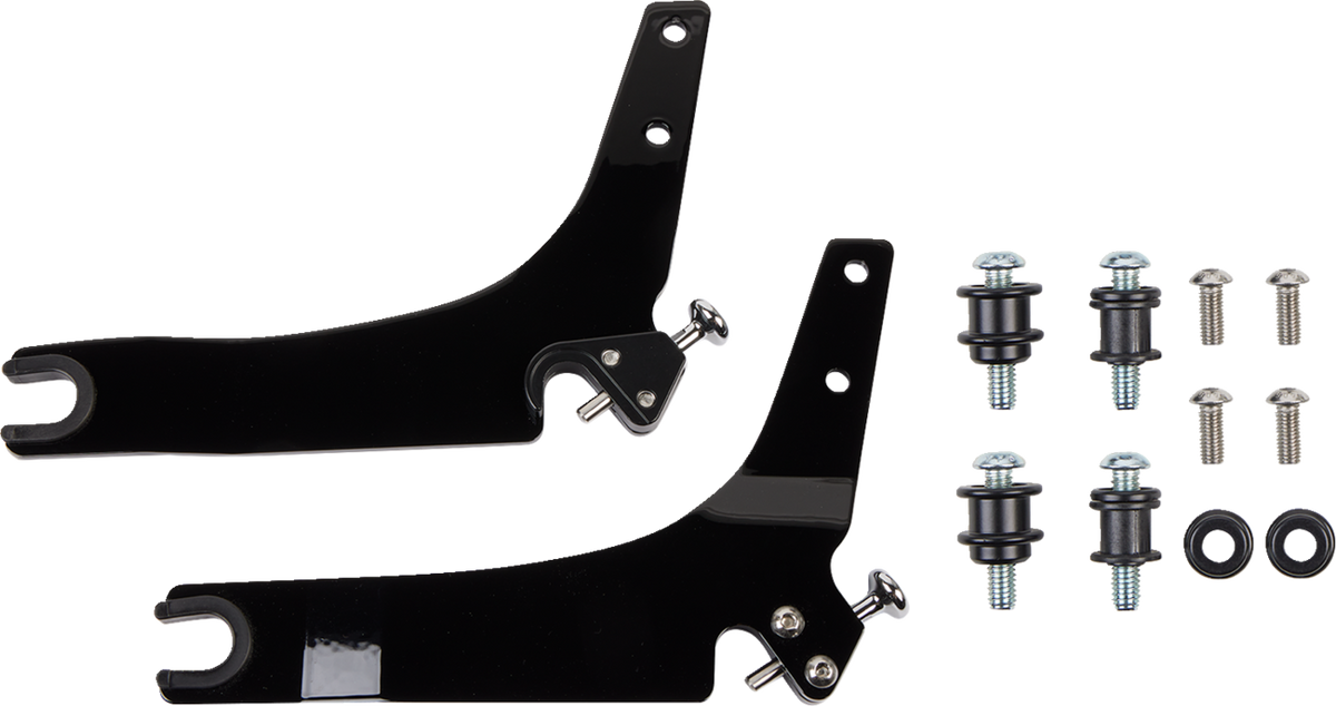 Cobra Backrest Kit - 14" - Chrome - Softail