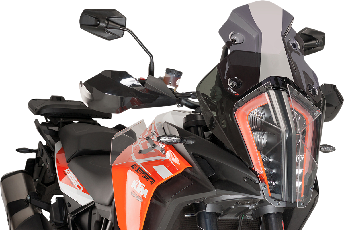 PUIG HI-Tech Parts Race Windscreen - 11-1/2" - Dark Smoke - KTM