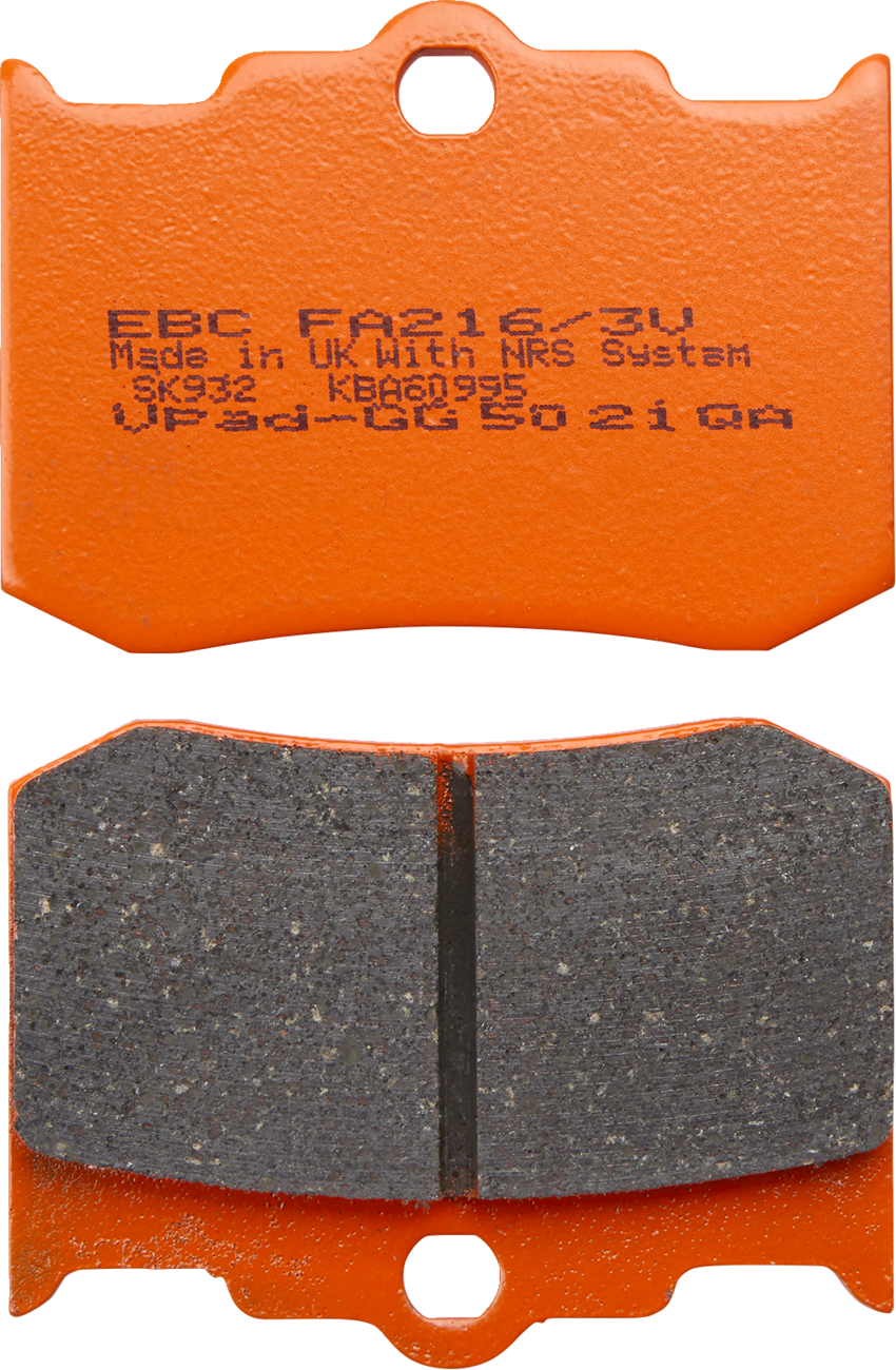 EBC Brakes Semi-Sintered "V" Brake Pads