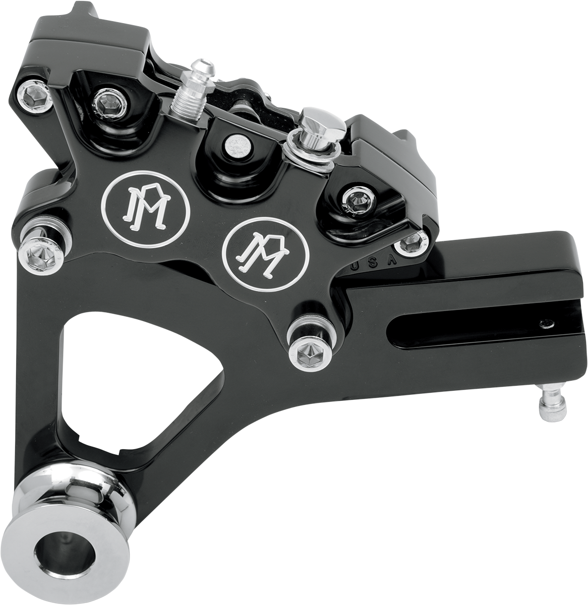 Performance Machine (PM) 4-Piston Caliper - Rear - Contrast Cut™ - 08-17 FXD