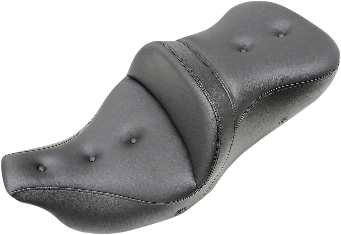 Saddlemen Roadsofa™ Seat - Heated - Pillow Top - Without Backrest - Black - FLH/FLT '09-'24