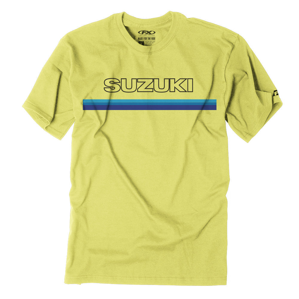Suzuki Throwback Official Licensed T-Shirt - Yellow