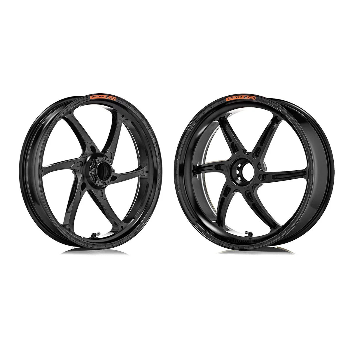OZ Racing GASS Forged Aluminum Wheel Set For Panigale V4 V4S V4R - Gloss Black