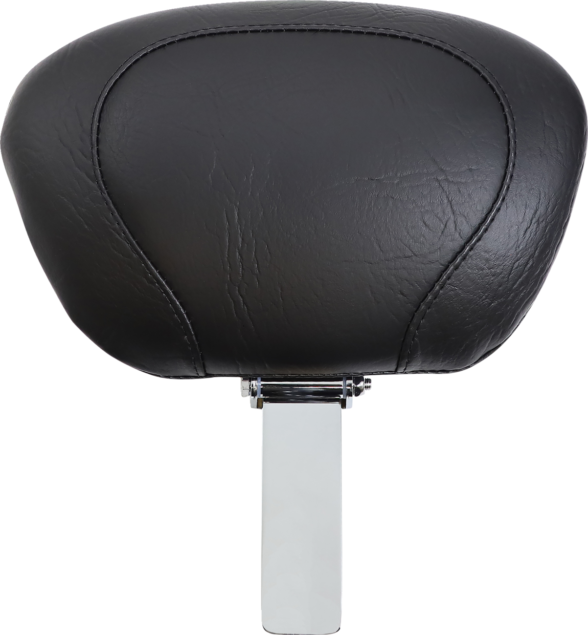 Mustang Wide Solo Seat - With Backrest - Vintage - Black - Smooth - FLSTN '05-'17