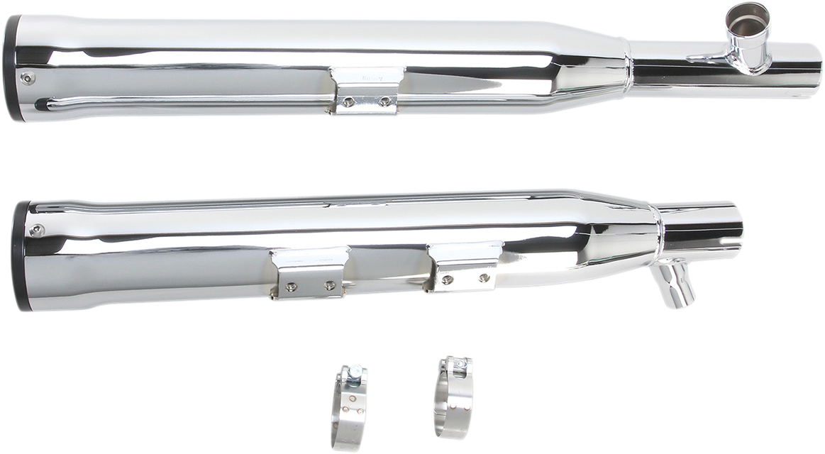 Cobra Slip-On Mufflers With Race Pro Tips - 3" - Chrome - '00-'06 FLSTF/FXSTD