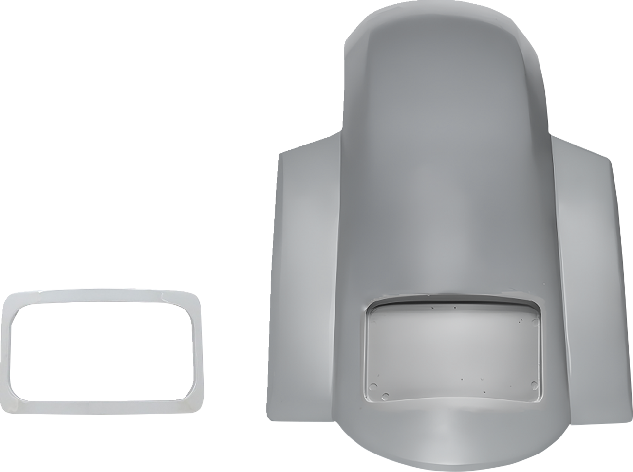 Paul Yaffe Bagger Nation Short Sport Rear Fender - With Chrome Plate Frame