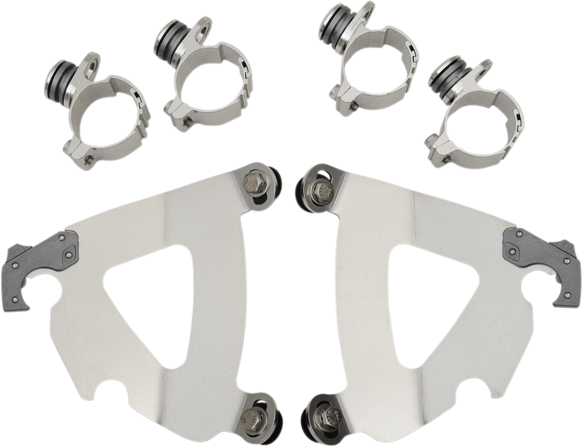 Memphis Shades Road Warrior Mounting Kit - Polished - FXD