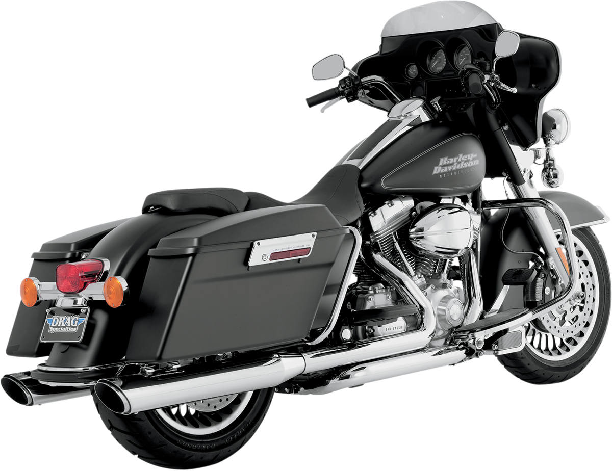 Vance & Hines Twin Slash Slip-On Mufflers - Chrome - '95-'16 FL