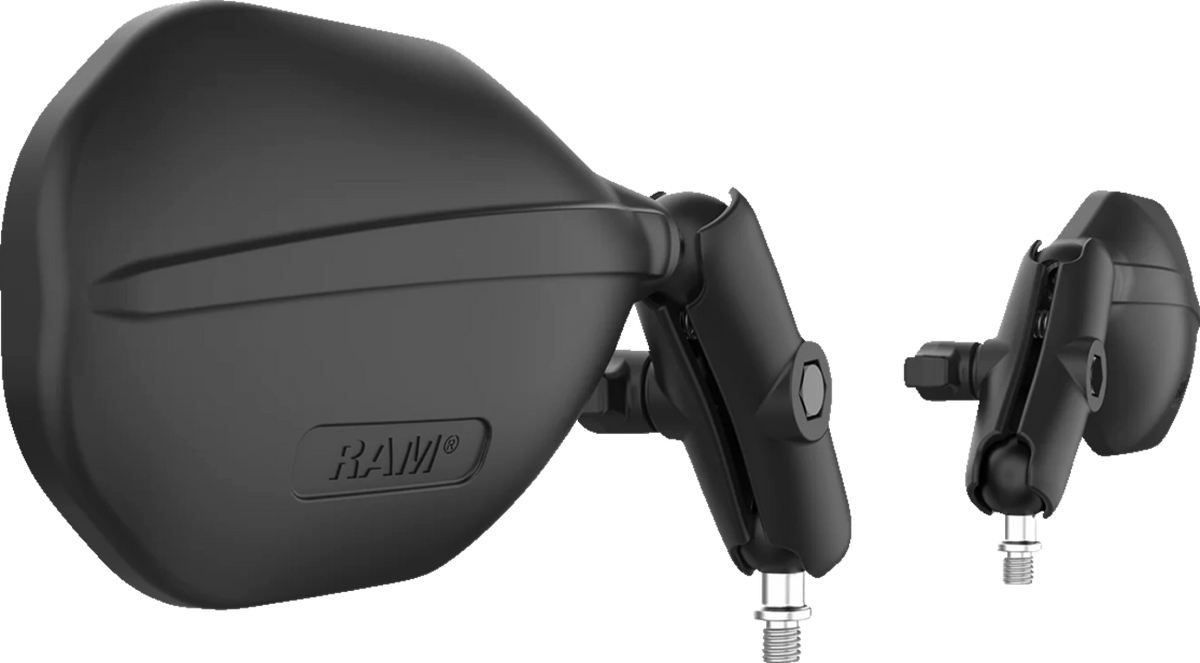 RAM Mounts Tough-Mirror™ - Side View - Oval - Black - Left/Right - Medium Arm