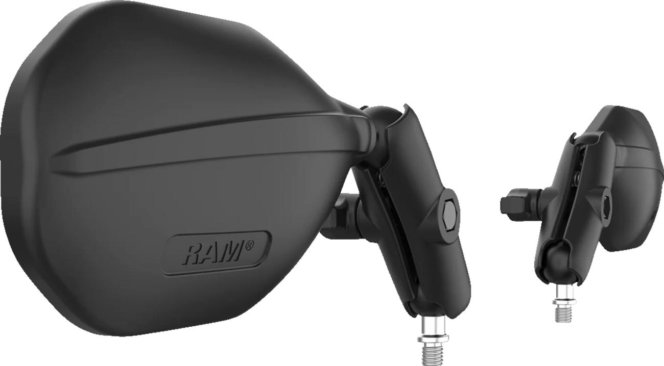 RAM Mounts Tough-Mirror™ - Side View - Oval - Black - Left/Right - Medium Arm