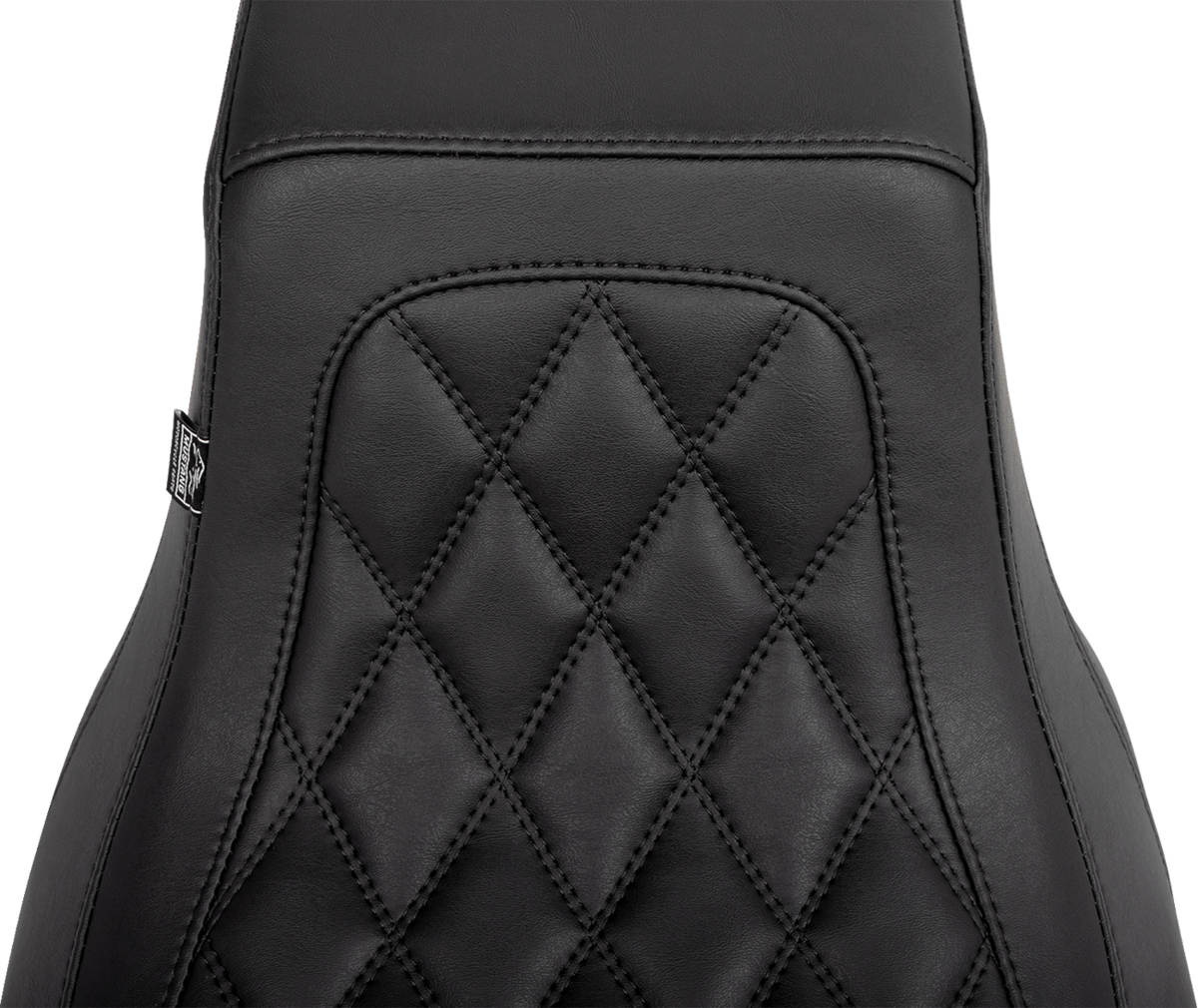 Mustang One Piece 2-Up Squareback Seat - Double Diamond - Smooth - FLH/FLT '23-'25