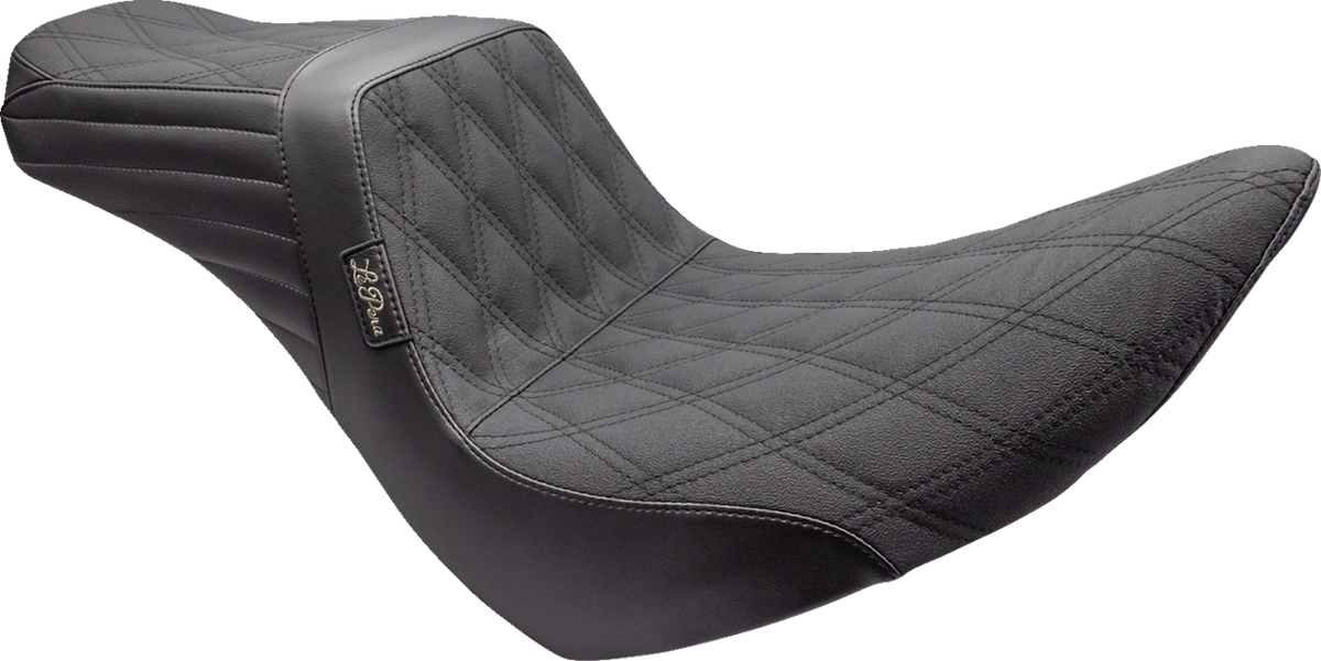 Le Pera Tailwhip Seat - Double Diamond W/ Grip Tape - Black - FL/FX '18-'23