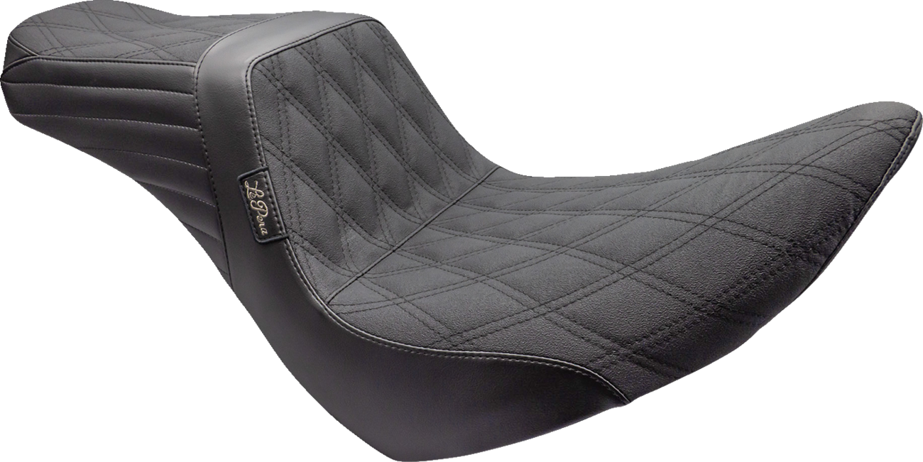 Le Pera Tailwhip Seat - Double Diamond W/ Grip Tape - Black - FL/FX '18-'23