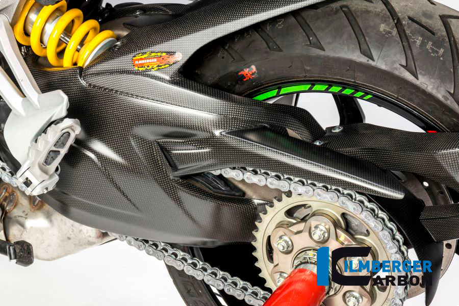 Ilmberger Carbon Swingarm Cover / Upper Chain Guard Surface - Matte
