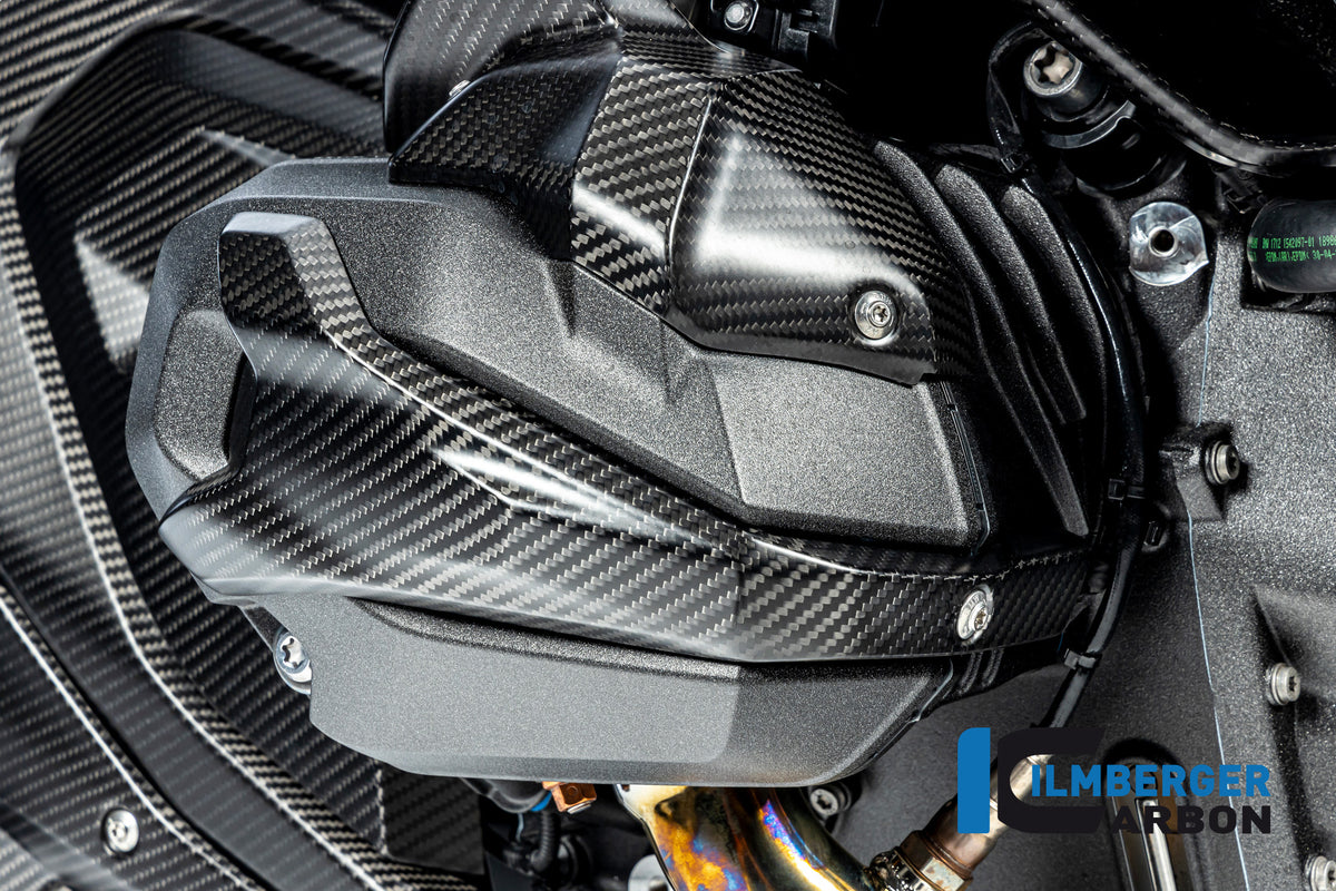 Ilmberger Carbon Spark Plug Access Cover Right BMW R 1300 GS - Matte / Twill