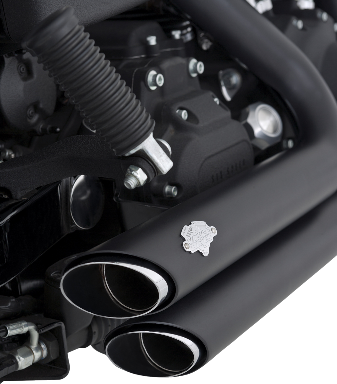 Vance & Hines Shortshots Staggered Exhaust System - Matte Black