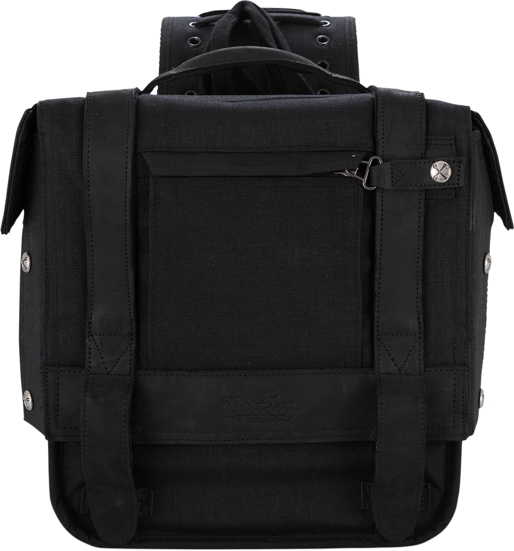 Burly Brand Throw-Over Saddlebag - Black