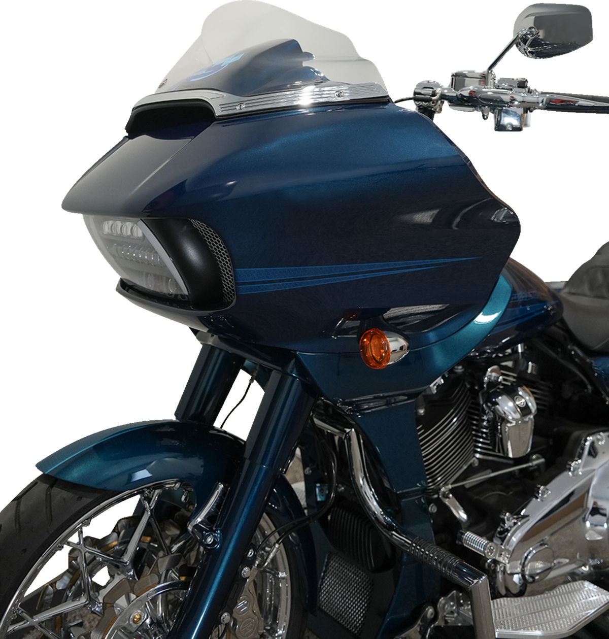 Klock Werks Sport Flare® Windshield - 9" - Clear - '15-'25 FLTR
