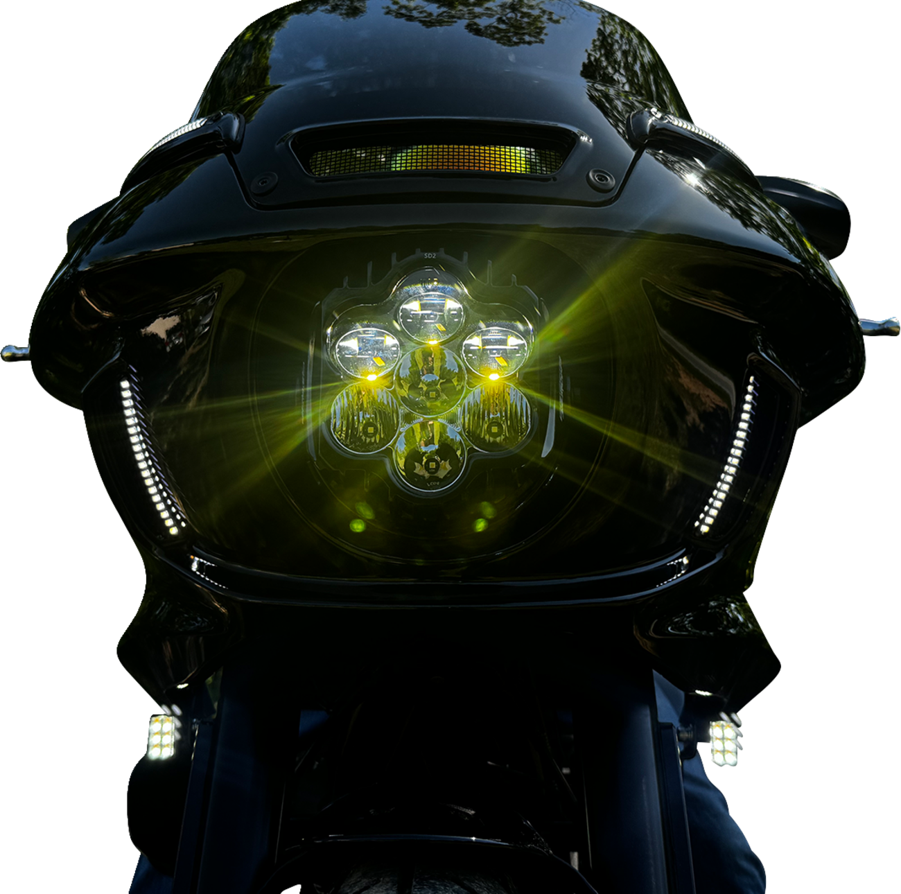 Custom Dynamics Shark Demon® 2 Headlight - Low Rider ST