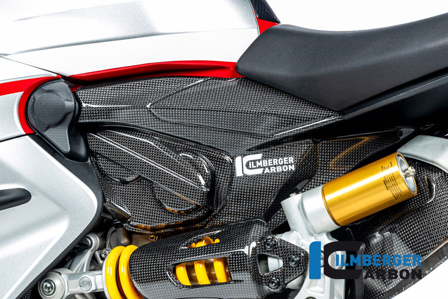 Ilmberger Carbon Subframe Cover With Cam Cover Left Ducati Streetfighter V2 - Gloss