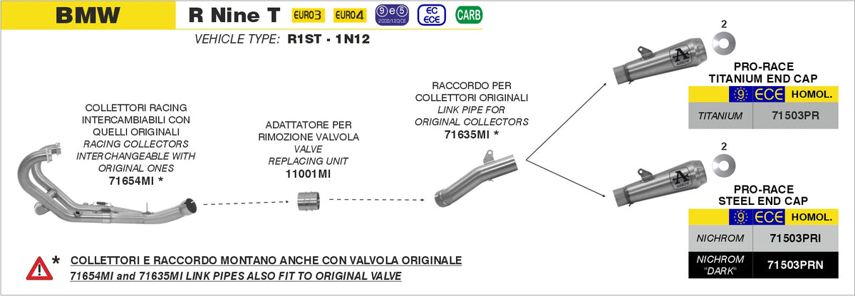 Arrow 71654MI Racing Headers