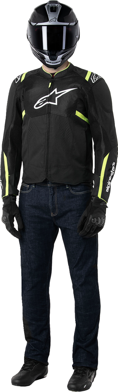 Alpinestars T-SPS Air V2 Jacket - Black/Yellow Fluo - 3XL