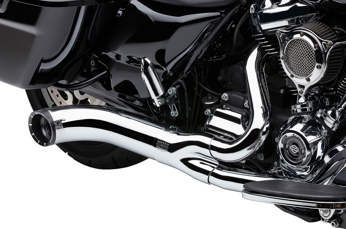 Cobra Turn Out 2-Into-1 Exhaust System - Chrome